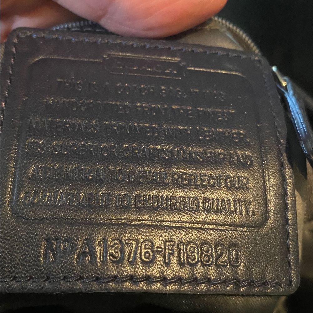 COACH Moto Optic Metallic Chain Signature Jaquard Shoulder Bag F19820 - Picture 13 of 16